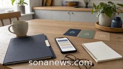 Pension folder, phone and grouped paper cards on a kitchen table for a targeted support money article.