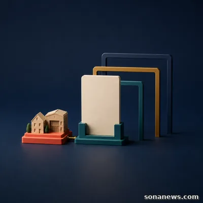 Conceptual blank mini-bond tablet sits beside an asset model and three open regulatory protection frames.