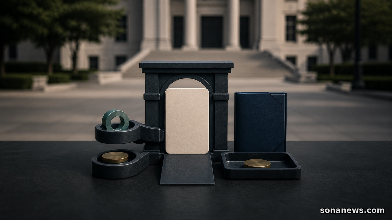Une attestation vierge relie deux voies, paiement ou exonération, à un dossier universitaire et un second règlement séparé.