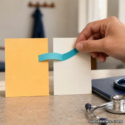 Una mano collega due soli giorni di calendario accanto a uno stetoscopio, per la nuova regola INPS sul certificato di malattia.